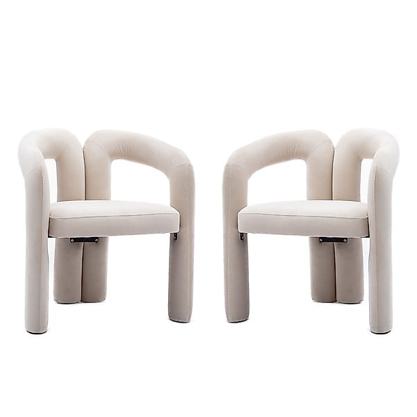 Odikalo Esszimmerstuhl 2-Stück Freizeitstühle Samt gepolsterte günstig online kaufen