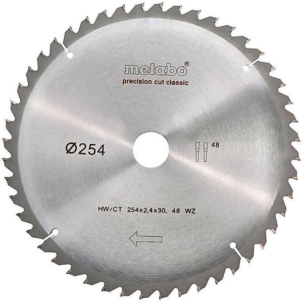 metabo Kreissägeblatt Kreissägeblatt HW/CT 254 günstig online kaufen