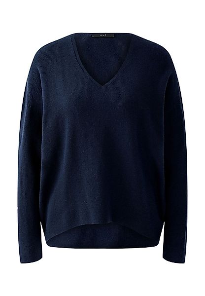 Oui V-Ausschnitt-Pullover FREYJA Pullover Viskosemischung günstig online kaufen