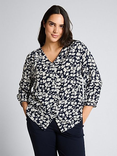 TOM TAILOR PLUS Langarmbluse Blusen & Shirts Plus Size - Bluse aus Viskose günstig online kaufen