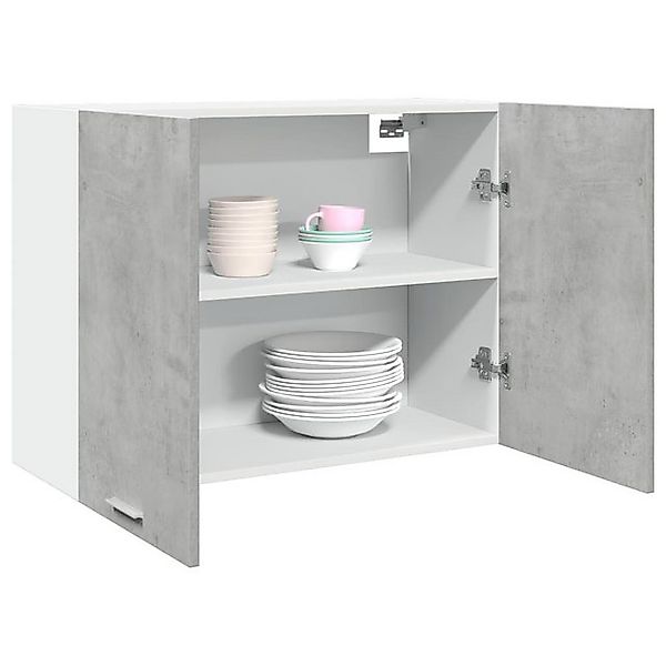 vidaXL Hängeschrank Hängeschrank Küchenschrank Betongrau 80x31x60 cm Spanpl günstig online kaufen