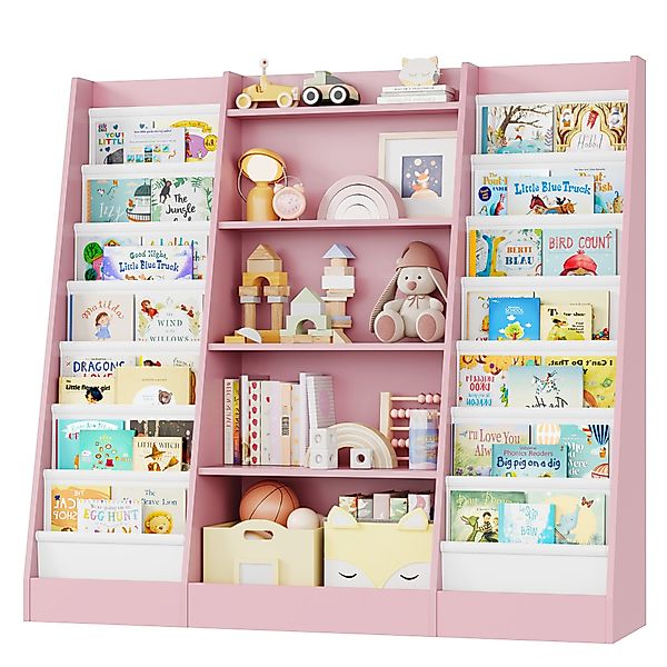 Homfa Bücherregal, Kinderregal mit 14 Ablagen günstig online kaufen