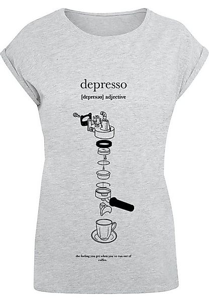 MisterTee T-Shirt MisterTee Ladies Depresso Extended Shoulder Tee (1-tlg) günstig online kaufen