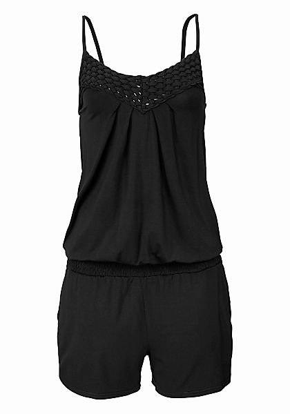 LASCANA Overall, mit Flechtdetail, sommerlicher Jumpsuit mit Taschen günstig online kaufen