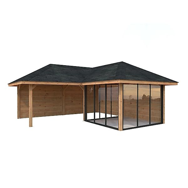 Palmako Pavillon Bianca Set212 Slide Braun Tauchgrundiert 588 cm x 588 cm F günstig online kaufen