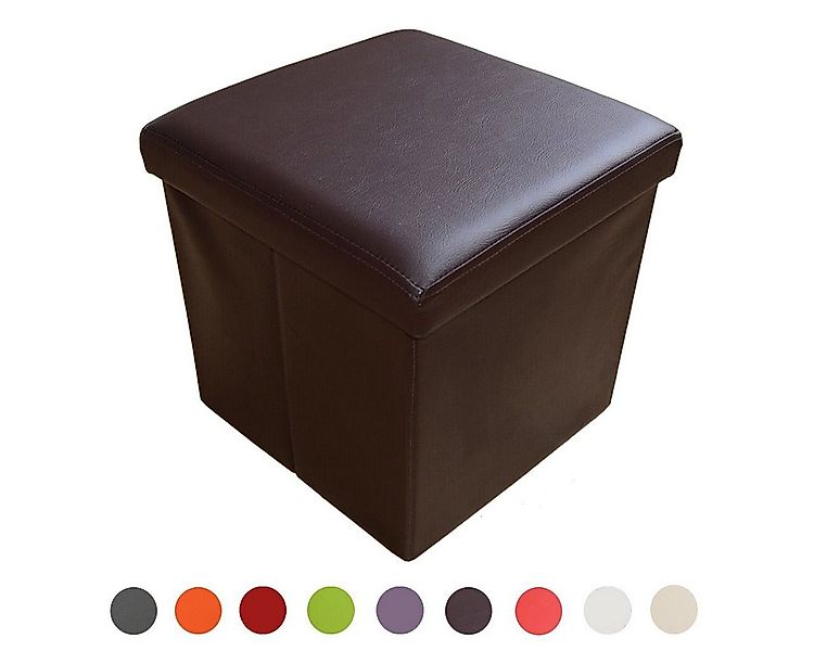 style home Sitzhocker mit Stauraum faltbare Sitzwürfel (Sitztruhe aus Kunst günstig online kaufen