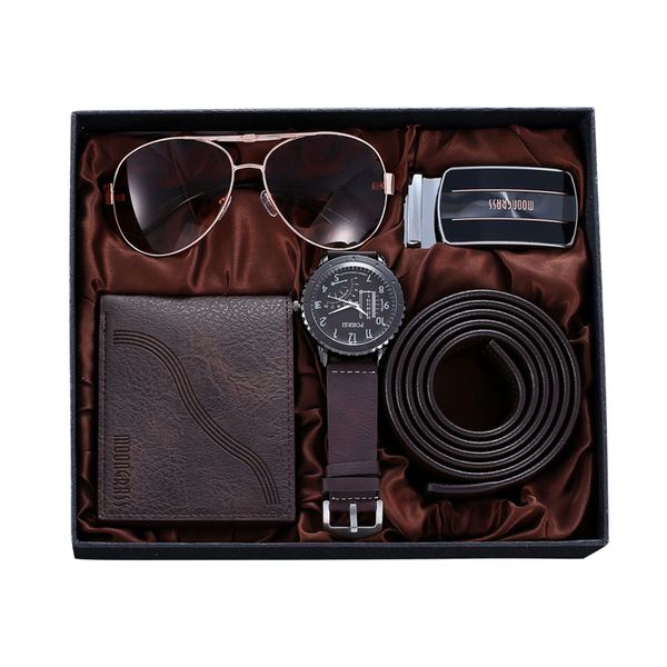 MODFU Geldbörse Gentleman-Set Herren Geschenkset Gürtel günstig online kaufen