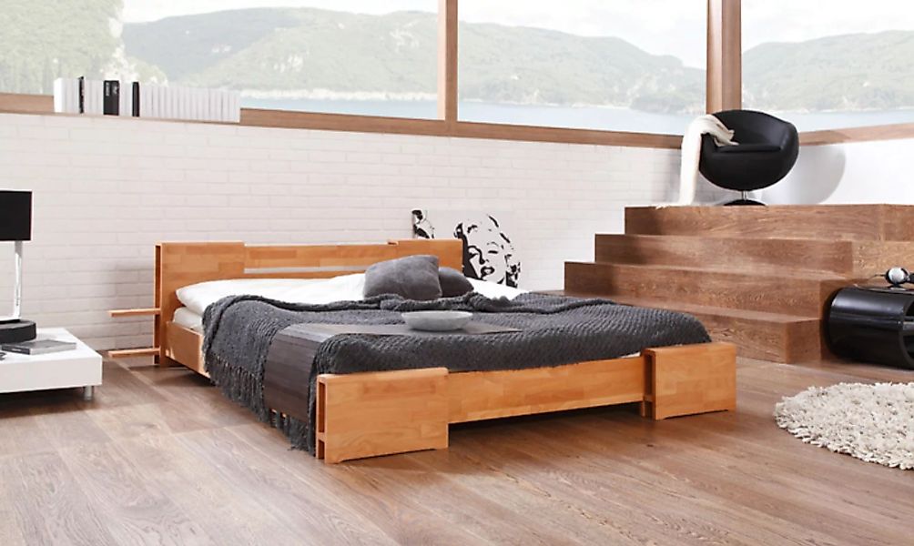 Bett TI low Holz massiv günstig online kaufen