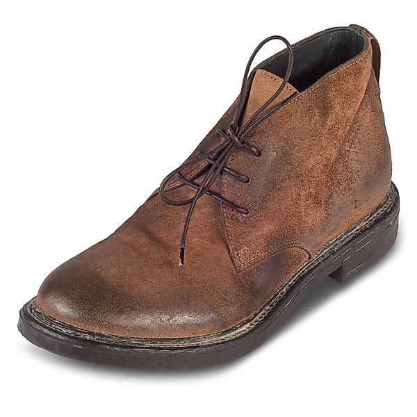MOMA Herren Schnürstiefel / Chukka-Boots braun, Rauleder gefettet Stiefel H günstig online kaufen