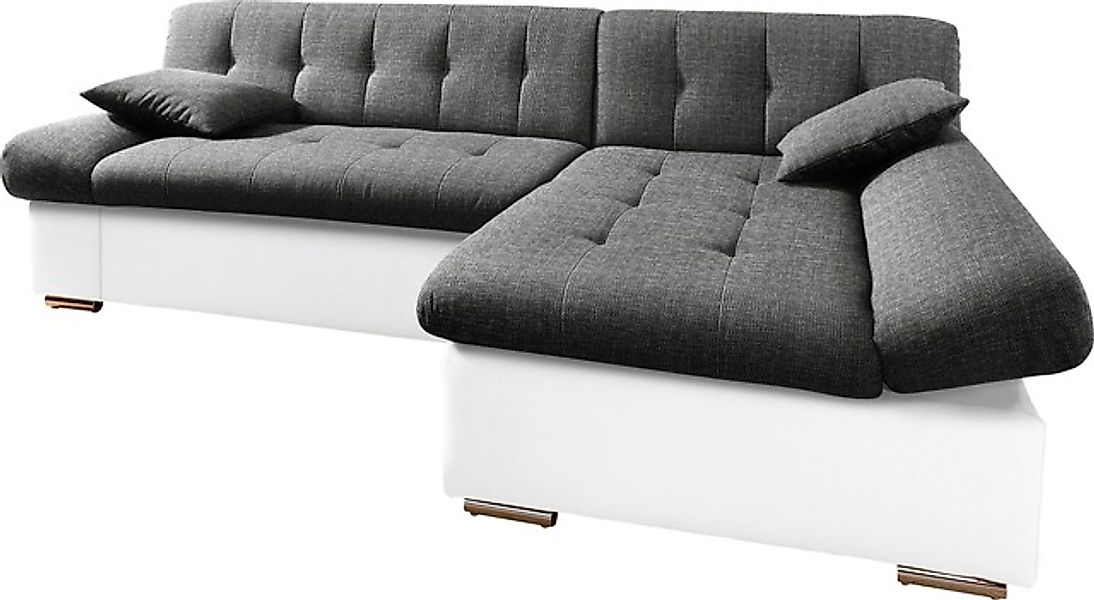 TRENDMANUFAKTUR Ecksofa »Reggae, modern und bequem, aktueller Materialmix, günstig online kaufen