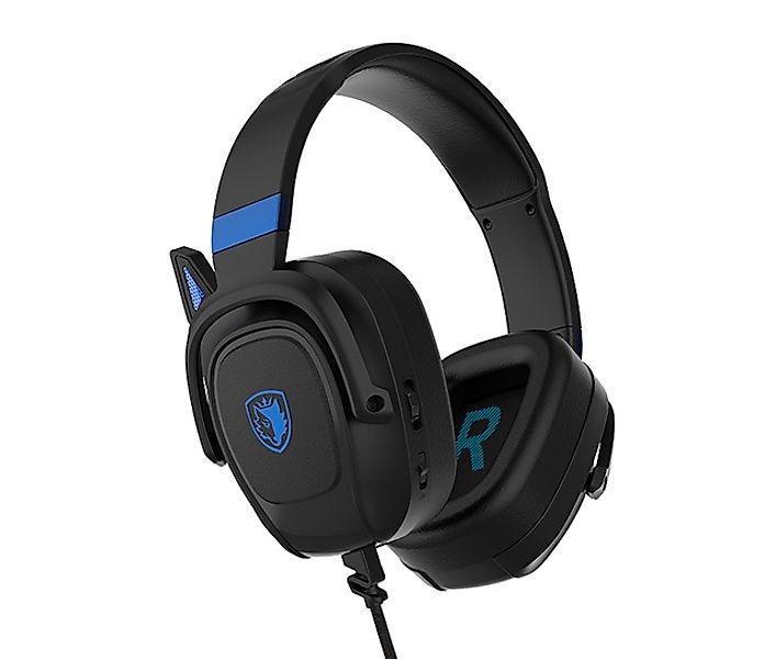Sades Gaming-Headset »Zpower SA-732 Gaming Headset, schwarz/blau, USB, kabe günstig online kaufen