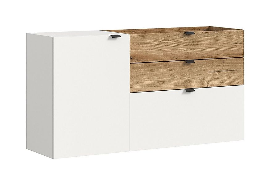 xonox.home Garderobe Naro, weiß Nachbildung Melamin beschichtet modern 120x günstig online kaufen