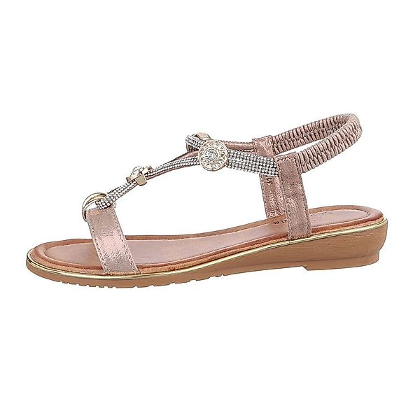 Ital-Design Damen Freizeit Riemchensandalette (86016760) Keilabsatz/Wedge günstig online kaufen