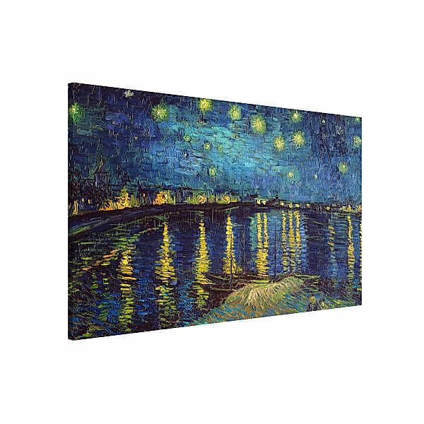 Magnettafel - Querformat 3:2 Vincent van Gogh - Sternennacht über der Rhône günstig online kaufen