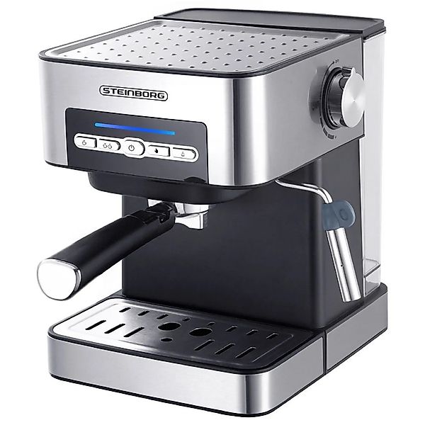 Steinborg SB-6040 Espressomaschine Edelstahl Design Dampfausstoßregler 1.6L günstig online kaufen