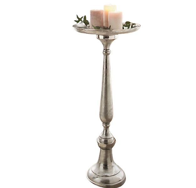 Home-trends24.de Dekosäule Dekosäule Säule Silber Edel Deko Dekoständer Stä günstig online kaufen