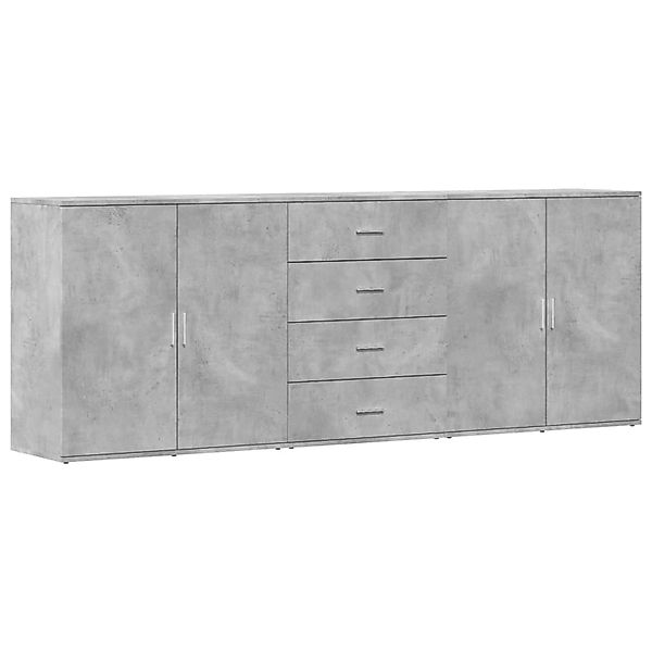vidaXL Sideboards 3 Stk Betongrau Holzwerkstoff 3276612 günstig online kaufen
