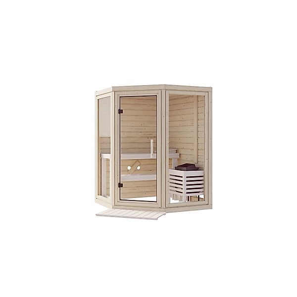 Chillroi Sauna Aleyna Inklusive Saunaofen 3,6kW Integriert Steuerung günstig online kaufen