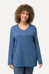 Ulla Popken T-Shirt Shirt V-Ausschnitt Relaxed günstig online kaufen