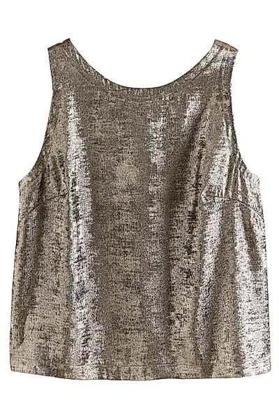 Next Blusentop Ärmelloses Metallic-Top (1-tlg) günstig online kaufen