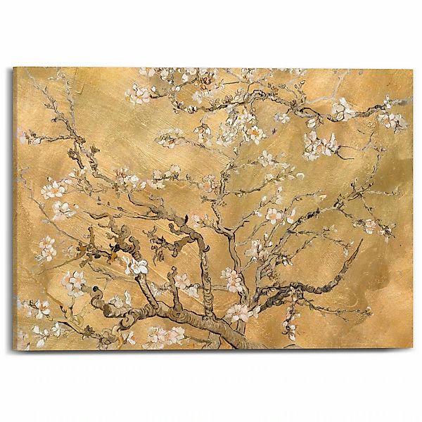 Reinders Leinwandbild "Van Gogh - almondblossom", Wohnzimmer - Gold - Leinw günstig online kaufen