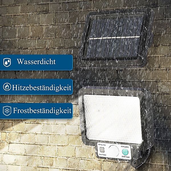 LETGOSPT Außen-Wandleuchte Solar Wandleuchte für Außen, günstig online kaufen