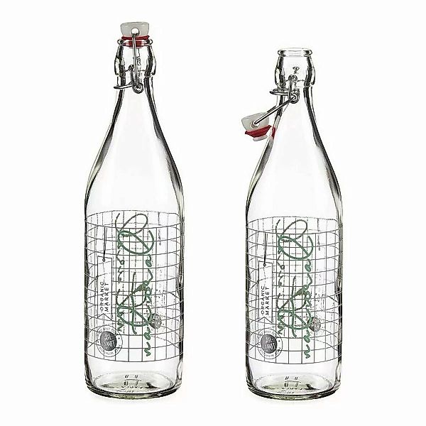 Flasche Natural Durchsichtig Metall Kunststoff Glas (1000 Ml) günstig online kaufen