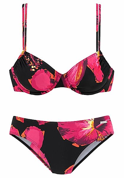 LASCANA Bügel-Bikini, mit plakativem Blütenprint günstig online kaufen