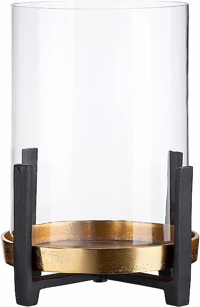 GILDE Windlicht »Nuro« aus Aluminium, mit Glaseinsatz günstig online kaufen