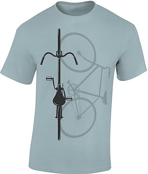 Baddery Print-Shirt Fahrrad T-Shirt: "Bike Shadow" günstig online kaufen