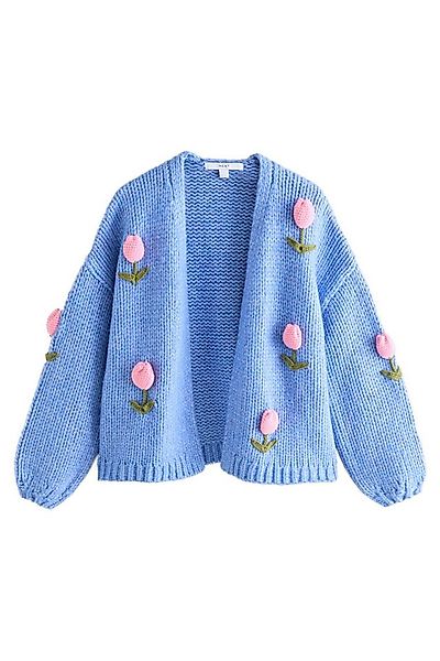 Next Strickjacke Weiche Strickjacke im Grobstrick mit Wolle (1-tlg) günstig online kaufen