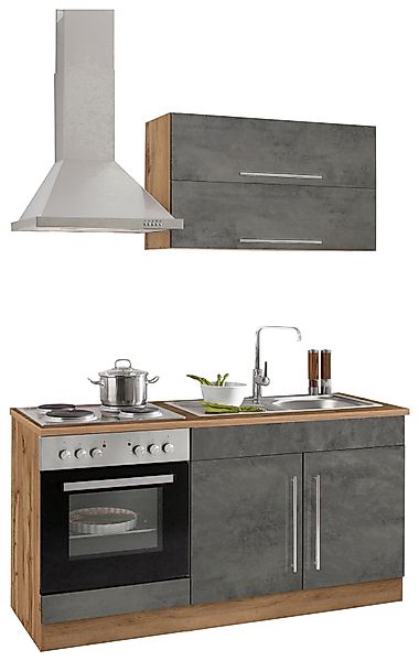 KOCHSTATION Küchenzeile KS-Samos, Breite 160 cm, günstig online kaufen
