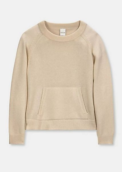 MADELEINE Strickpullover Rundhals-Pullover mit Känguru-Taschen günstig online kaufen