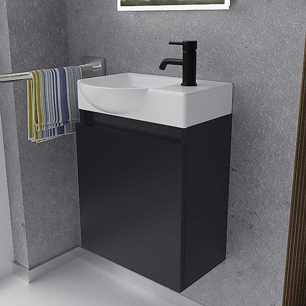 Alpenberger Badmöbel-Set Gäste WC Waschbecken mit günstig online kaufen
