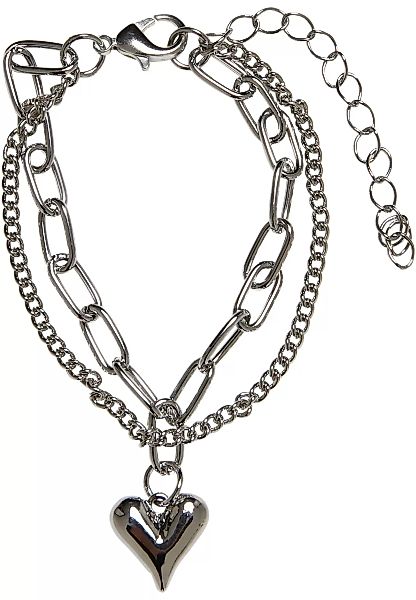 URBAN CLASSICS Schmuckset "Accessoires Heart Icon Layering Bracelet", (1 tl günstig online kaufen