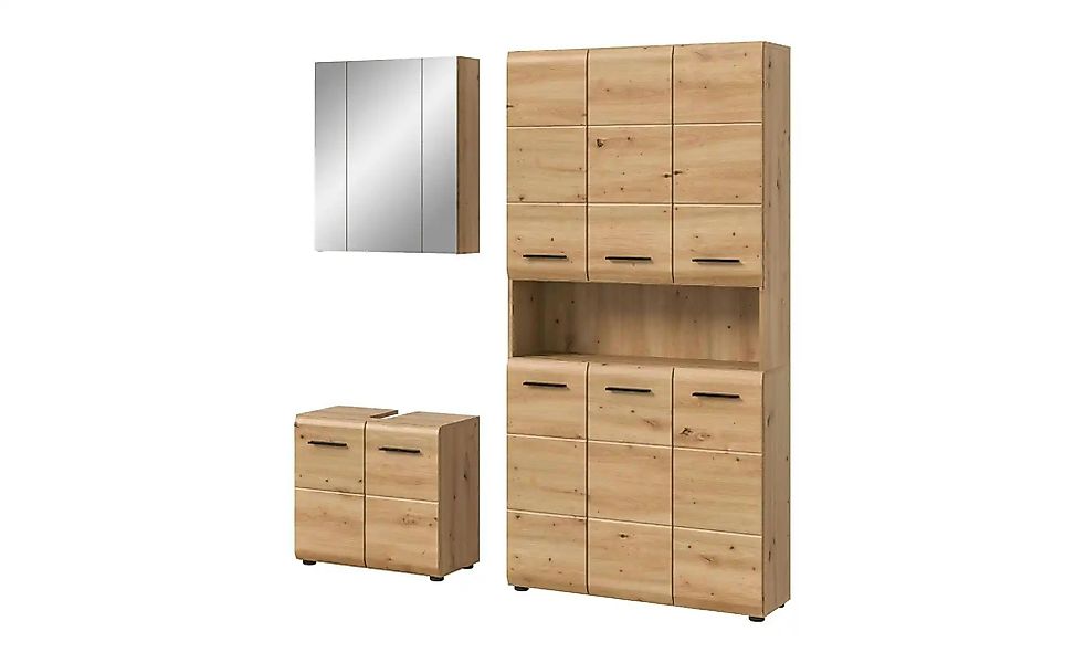 Badkombination  Igelsbachsee ¦ holzfarben ¦ Maße (cm): B: 165 H: 185 Schrän günstig online kaufen