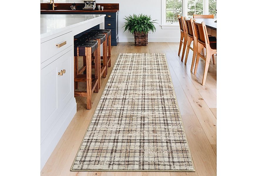 GarveeMore Teppich KaroPatina, rechteckig, Höhe: 5 mm, Stil erinnert an kla günstig online kaufen