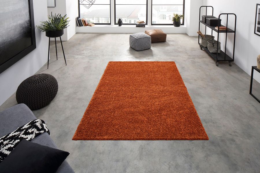 my home Hochflor-Teppich "Shaggy 30" rechteckig 30 mm Höhe Teppich, Uni Far günstig online kaufen