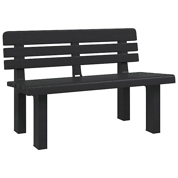vidaXL Gartenbank Gartenbank Anthrazit 110x52x71 cm günstig online kaufen