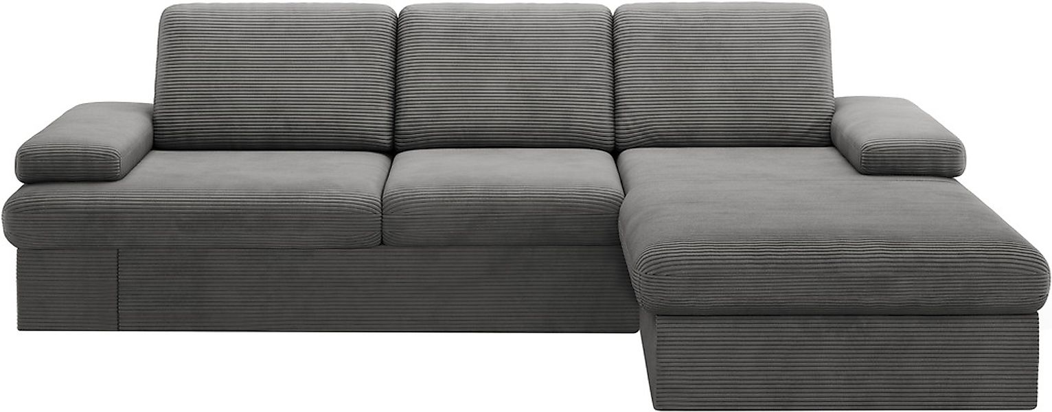 sit&more Ecksofa »Moreno L-Form, B: 247 cm« mit Armteilverstellung, optiona günstig online kaufen