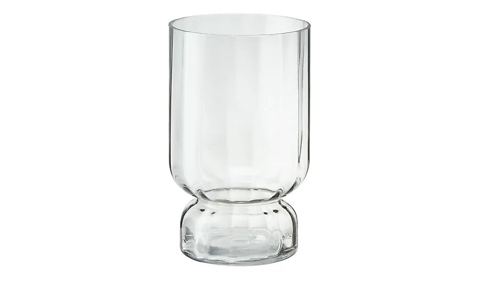 HOME STORY Vase   ¦ grau ¦ Glas ¦ Maße (cm): H: 25  Ø: 15.5 Accessoires > V günstig online kaufen