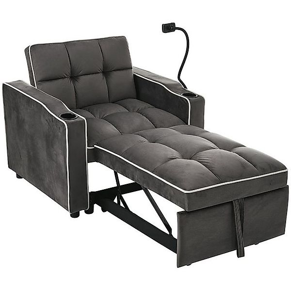 Yorbay Sofa Modern Einzel Schlafsofa mit verstellbarer Rückenlehne, Klapp S günstig online kaufen