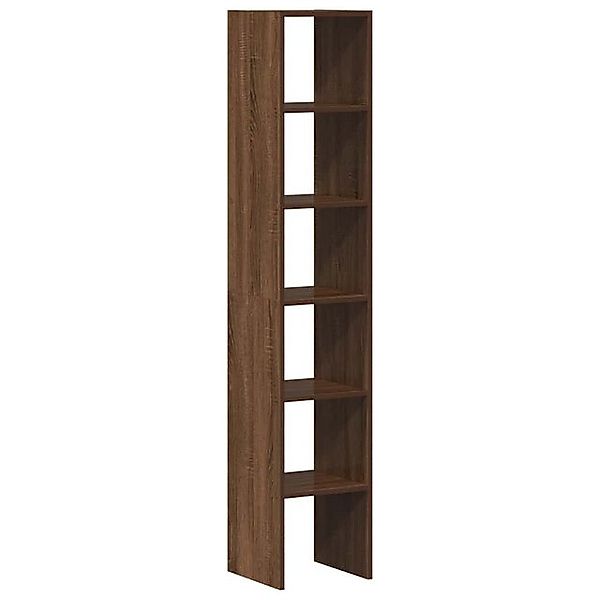 vidaXL Aktenschrank Bücherregale 2 Stk Stapelbar Braun Eichen-Optik 30x30x8 günstig online kaufen