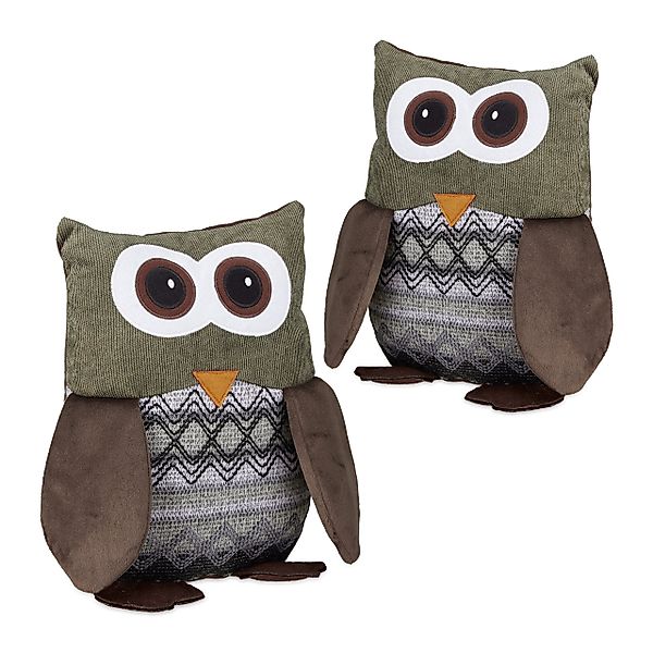relaxdays Bodentürstopper 2 x Türstopper Eule günstig online kaufen