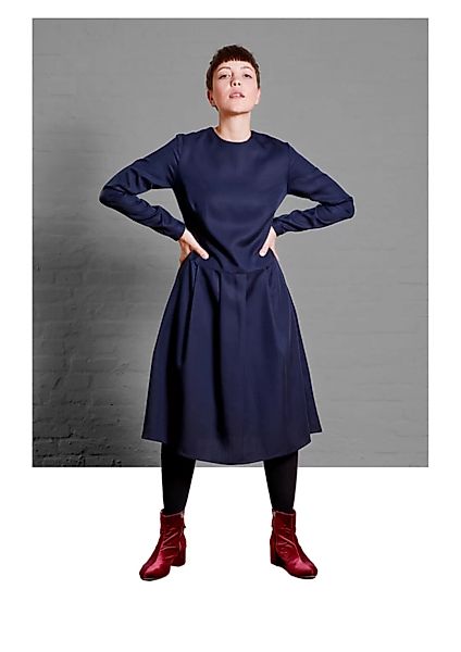 Dress Eve, Navy - Damenkleid Aus Tencel günstig online kaufen