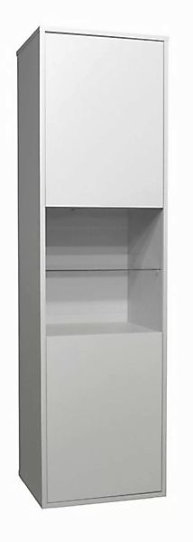 58 aufm Kessel Vitrine Wohnzimmer Erna 51x45x182 Vitrinenschrank Kreidegrau günstig online kaufen