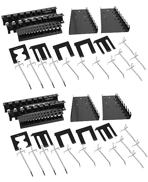 ONDIS24 Lochwand-Ausstattung Lochwandhaken,22 - teilig, Hakensortiment, 2-t günstig online kaufen