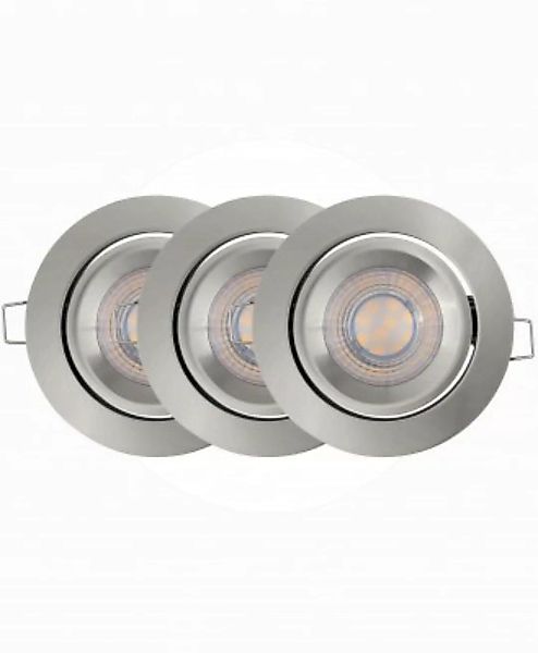 LEDVANCE SPOT SIMPLE DIM LED Einbauleuchte Warmweiß Ø 8,7 cm Aluminium Grau günstig online kaufen
