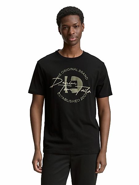 TOM TAILOR Denim T-Shirt, (Packung, 3 tlg.), mit Print günstig online kaufen