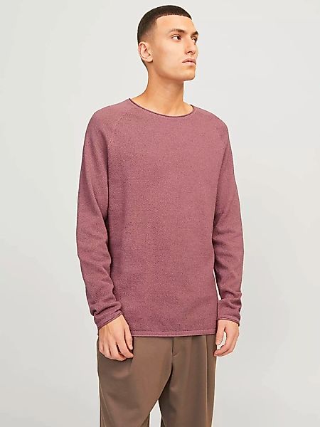 Jack & Jones Rundhalspullover "JJEHILL KNIT CREW NECK NOOS", aus Strukturst günstig online kaufen